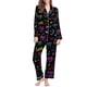 thumbnail image 4 of TaTaai Valentine's Day Pajama Set for Women, Lapel Print Loungewear, Long Sleeve Two Piece Outfit, Casual Sleepwear Gift, 4 of 8