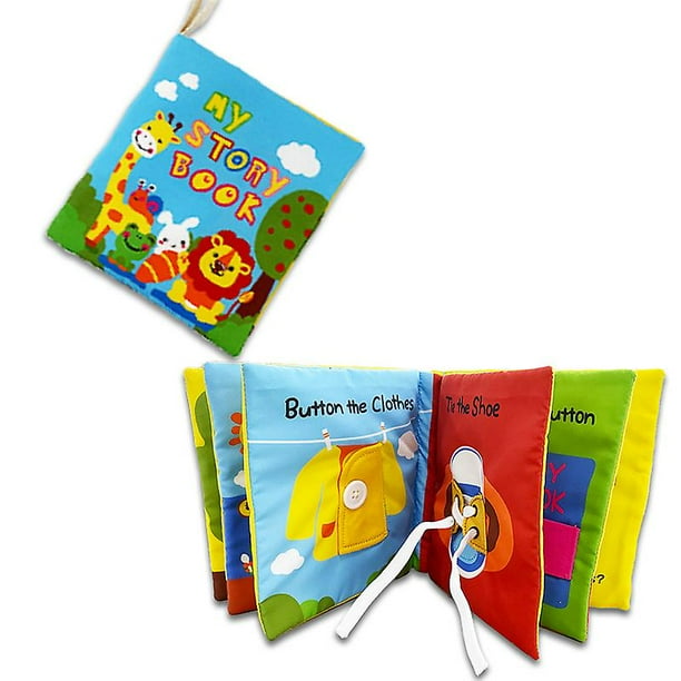 Libro interactivo para bebés de 0, 3, 6 y 12 meses: libro de sentimientos para bebés, libro de tela, libro de juegos para bebés, libro de imágenes interactivo, juguete para bebés, regalo para bebés