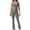 Gray, variant on Lindreshi Jumpsuits for Women Casual Spring and Fall Tight Waistband Sleeveless Neck Long Jumpsuit