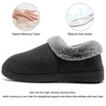 thumbnail image 5 of Ecetana Womens Closed Back Slippers Warm Soft Comfy Memory Foam Non-Slip House Shoes with Fluffy Collar, 5 of 8