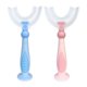 thumbnail image 1 of Cepillo de dientes en forma de U para niños, cepillo de dientes de entrenamiento manual, cabezal de cepillo de silicona líquida suave, limpieza oral de 360°, cepillo de dientes tipo U para niños pequeños y niños Vhermosa 223333-1, 1 of 8