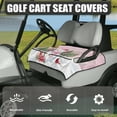 thumbnail image 3 of Yuyamidu Pink Snowman Golf Cart Seat Covers with Pockets, Christmas Golf Cart Seat Towel Blanket Accessories for Club Car and More 2-Person Seat Golf Cart, 3 of 7
