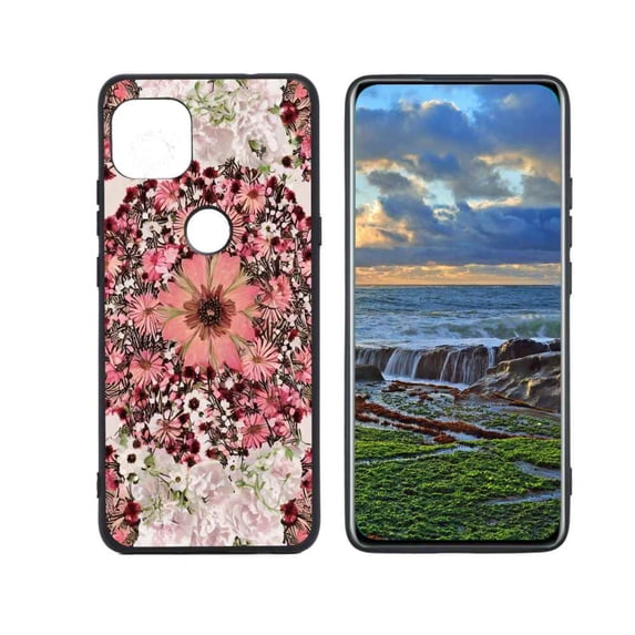Flowers-111-91 Phone Case, Degined for Moto One 5G Ace Case Men Women, Flexible Silicone Shockproof Case for Moto One 5G Ace