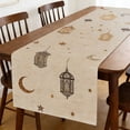 thumbnail image 2 of Junepar Eid Mubarak Table Runner 70.9x13.0in Ramadan Moon Star Table Decor for Indoor Outdoor, 2 of 4