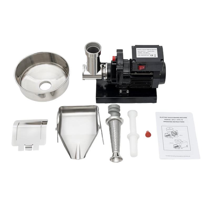 Sause Maker Tomato Machine To Make Sauce 450W Electric & Sauce Maker - Stainless ...