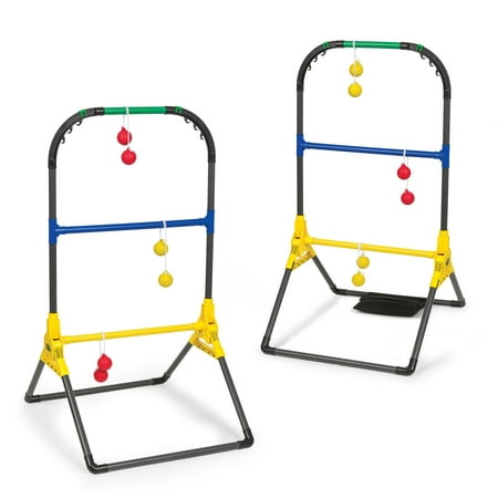 EastPoint Sports Go! Gater Foldable Ladderball Set; Two All-Weather, Folding Ladderball Targets, Six Weighted Bolos in Two Team Colors, Storage Pouch and Metal Anchors; Hours of Gameplay for All (Best Ladder Ball Set Reviews)