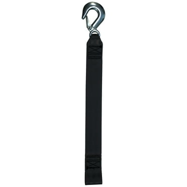 25' Winch Strap with Loop End & Forged Hook – Heavy-Duty Boat Trailer Strap