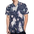 thumbnail image 4 of High Quality Hawaiian Shirts for Men Short Sleeve Aloha Beach Shirt Floral Summer Casual Button Down Shirts Blouses KQQGIP, 4 of 7