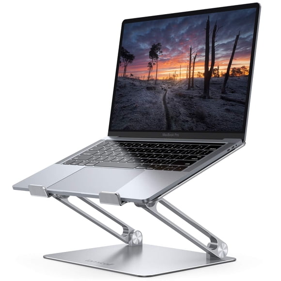 Lamicall Adjustable Laptop Stand, Portable Laptop Riser, Aluminum Laptop Stand for Desk Foldable, Ergonomic Computer Notebook Stand Holder for MacBoo