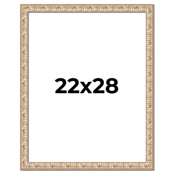 22x28 Frame White Real Wood Picture Frame Width 1.5 inches | Interior Frame Depth 0.5 inches |