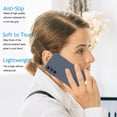 thumbnail image 4 of Cell Phone Basic Cases for Galaxy A15 5G 6.5", Liquid Silicone Gel Rubber Shockproof Case Ultra Thin Slim Matte Surface Cover for Samsung Galaxy A15 5G (Gray), 4 of 5