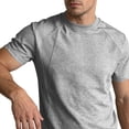 thumbnail image 4 of JOANKDMI Athletic Workout T-Shirts for Men Short Sleeve Quick Dry Moisture Wicking Gym Tops Lightweight Breathable Seamless Performance Shirts for Running Fitness, 4 of 8