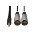 thumbnail image 6 of Hosa Technology 2x 6.6' (2M) Stereo 3.5mm Mini Phono Male to Two Male XLR, Long Y-Cable, 6 of 6