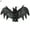 24cm x 9cm, variant on D-GROEE Halloween Hanging Bats Decorations,2PCS Creepy Flying Rubber Bats Decor for Outdoor & Indoor, Realistic Looking Spooky Bats for Halloween Party Supplies Prank Toy Haunted House Decoration
