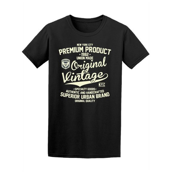 Vintage Denim Superior Slogan Tee Men's -Image by Shutterstock