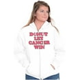 thumbnail image 3 of Donut Let Breast Cancer Win Zip Hoodie Sweatshirt Women Brisco Brands S, 3 of 6