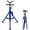 Blue, variant on Memoryfield 2-Pack Heavy Duty Folding Pipe Jack Stands, 2500 lb Capacity, 28-52 in Adjustable Height, Fits 1/8-12 in Pipe, Blue