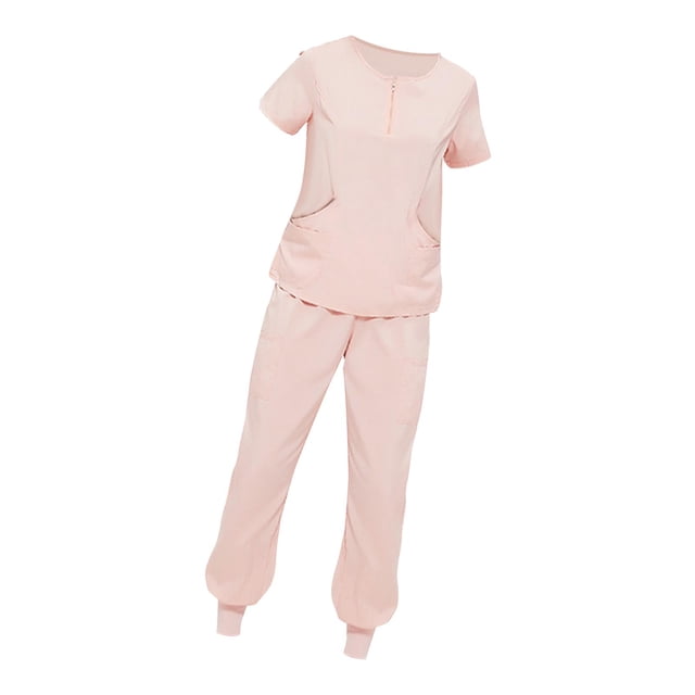 Conjunto de uniformes exfoliantes, pantalones de enfermera de manga corta, trajes de trabajo de enfermería cómodos para el cuidado de mascotas, , M M Yinane Uniforme de enfermera