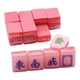 thumbnail image 3 of 18 piezas Mahjong llavero colgante, clave colgante encantos DIY Craft, resina chino Mahjong azulejos llavero colgante para bolso, adornos de llavero Rosa, 3 of 9