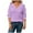 Purple, variant on Horkkom Pullover Sweaters for Women Long Sleeve V Neck Sweaters Causal Solid Color Cozy Sweaters L