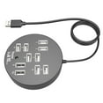 thumbnail image 1 of USB Hub 10-port USB Hub Extension Multi-port Splitter Computer USB Extender, 1 of 8
