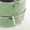 thumbnail image 3 of Abbracc Stainless Steel Thermal Lunch Box Portable Tiffin Bento Box 2 Green, 3 of 9
