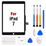 for iPad 7/8 Gen Screen Replacement Digitizer Touch Glass Repair Kit with Tools & HD Installation Video for 2019 2020 (10.2“)