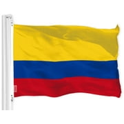 G128 - Colombia Colombian Flag 3x5 ft Printed Brass Grommets 150D Quality Polyester Flag Indoor/Outdoor - Much Thicker and More Durable than 100D and 75D Polyester