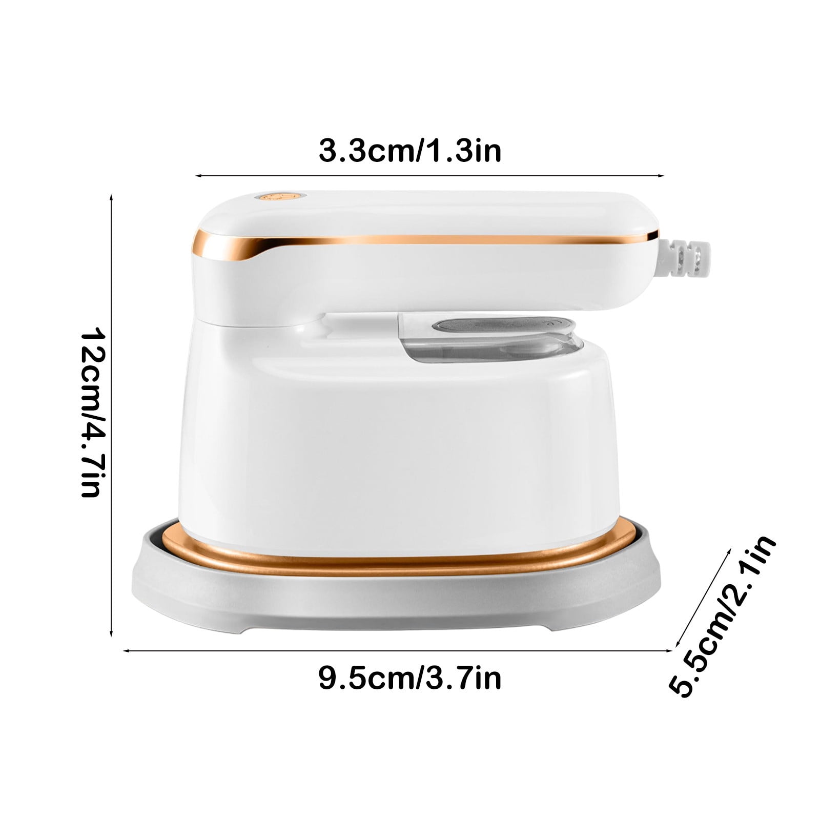 Gnmfd Handheld Portable Garment Steamer for Clothes and Fabric, High-Power Steam Iron for Wrinkle Removal Flat Hanging Ironing Home Travel Dorm Office Use with Easy-Fill Water Tank