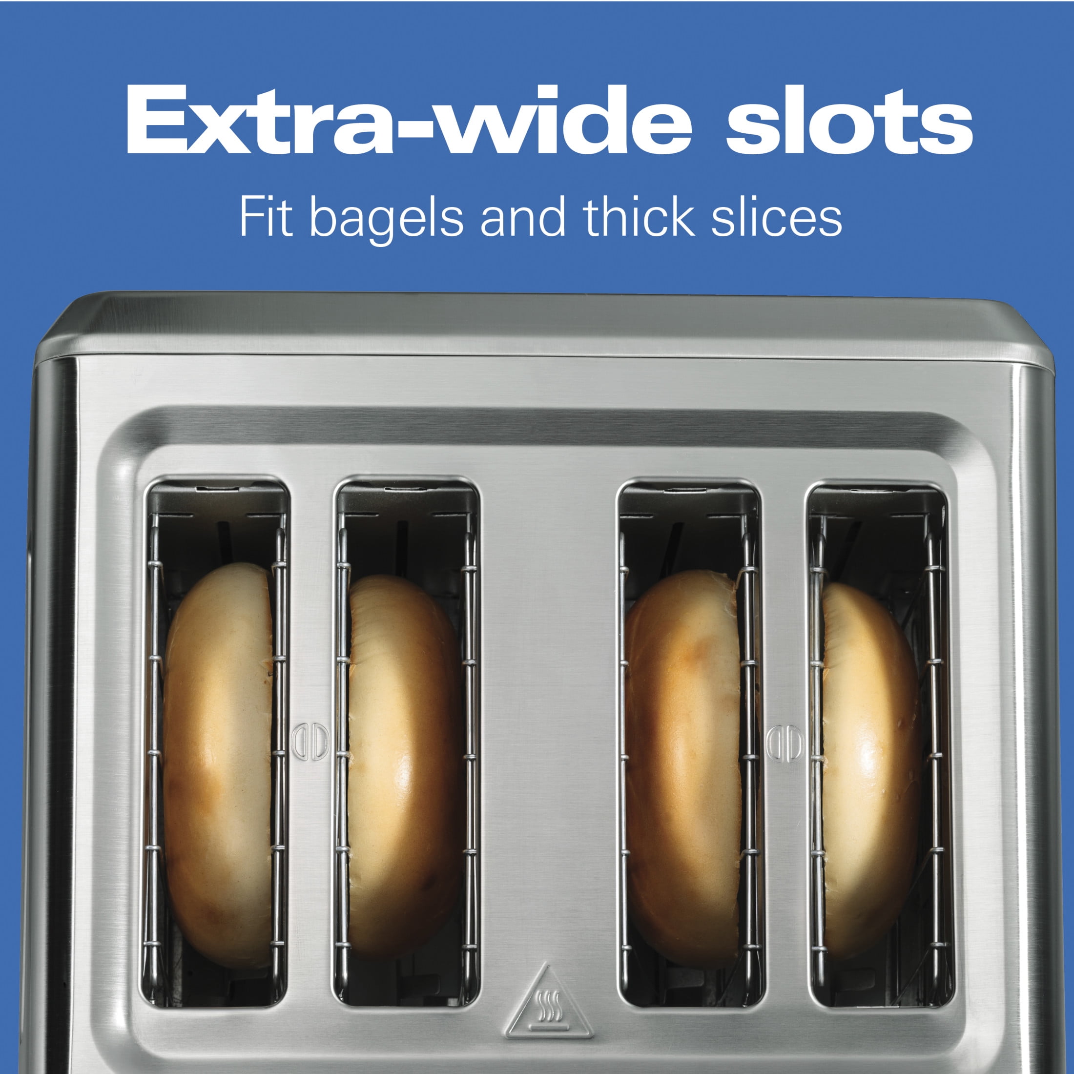 Hamilton Beach Digital 4-Slice Toaster with 3 Preset Functions & Removable Crumb Tray, Stainless