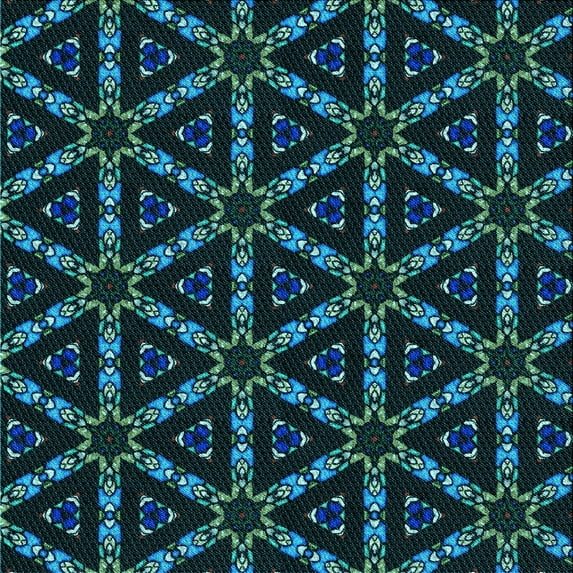 Ahgly Company Machine Washable Indoor Square Transitional Deep Teal Green Area Rugs, 5' Square
