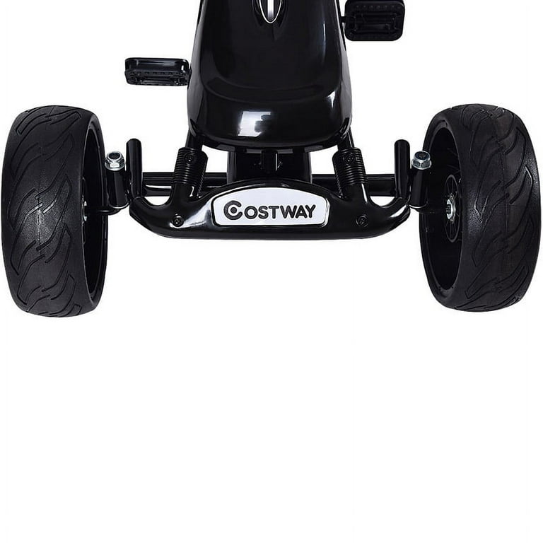 Topbuy Go Kart Kids Bike Ride on Toys with 4 Wheels and Aadjustabl