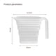 thumbnail image 3 of Pisexur Batería de cocina Taza medidora transparente de grado alimenticio para hornear, graduada, con asa, de plástico grueso, con pico vertedor, para huevos, taza de para la cocina del hogar, 3 of 8