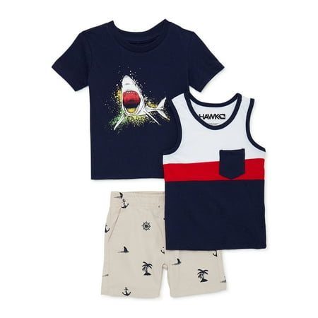 Tony Hawk Toddler Boy 3Pc Outfit Sets, Sizes 2T-4T