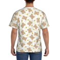 thumbnail image 3 of Vsdgher Kawaii Bear Print Men's Dry Fit Mesh Athletic Shirts Moisture Wicking Tennis T-Shirt Tops, 3 of 9
