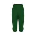 thumbnail image 5 of MLQIDK Yoga Capri Pants for Women Dressy Casual Yoga Leggings Knee Length High Waisted Lightweight Leggings Trendy Summer Pedal Pushers with Pockets Dark Green M, 5 of 6