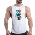 thumbnail image 3 of Camiseta sin mangas de cuello redondo para hombre, informal, para uso diario, fitness, cómoda, transpirable, para uso exterior, moda para las cuatro estaciones, secado rápido, 3 of 5