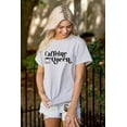 thumbnail image 4 of Caffeine Queen Coffee Addict Latte Women's Plus Size Graphic Tee Brisco Brands 4X, 4 of 5