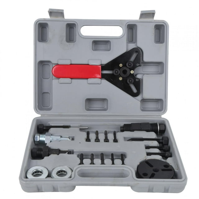 Herramienta de embrague de compresor C, 20 piezas A/C Compresor automotriz Instalador de cubo de embrague de compresor Eliminación de cubo de embrague de compresor Altamente versátil