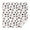 White Cow Bow, variant on White Cow Heart Pattern Square Tablecloth,Waterproof Square Table Cover,Wipeable Spillproof Washable Table Cover for Home Kitchen Party Decor 42"X42"(107x107cm)