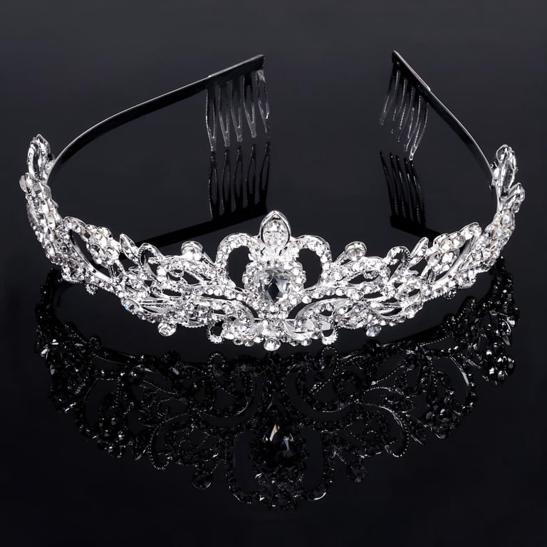 Elegant Silver Tiara Headband Elegant Crystal Bridal Tiara / Headband – Silver, Gold  main image 4