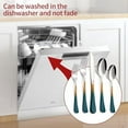 thumbnail image 4 of Colorful Silverware Set 20 Piece 18/0 Stainless Steel Flatware green orange Handle Cutlery Set Service for 4 Fork Knife Spoon Set Mirror Finish Dishwasher Safe, 4 of 7