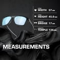 thumbnail image 5 of Oakley OO9100 Leffingwell Rectangle Shaped Polarized Sunglasses for Men - Includes Official Eyewear Kit - Crystal Black Frame with Prizm Deep Water Lens, 5 of 6