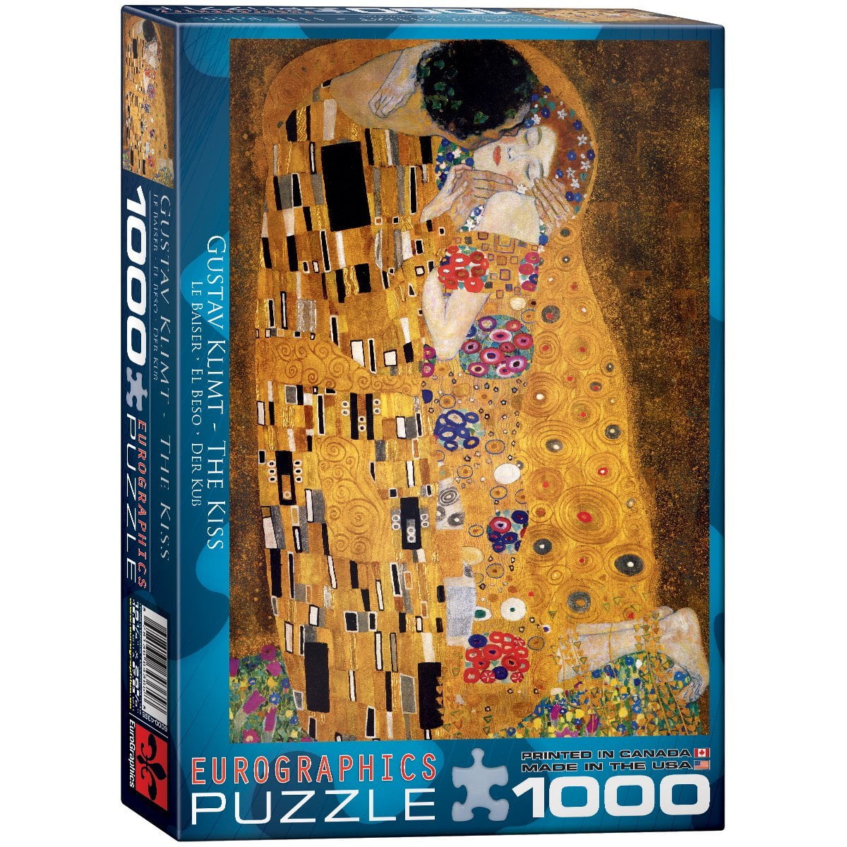 1000 Pieces Puzzle format 68x48 cm The Kiss by Gustav Klimt 