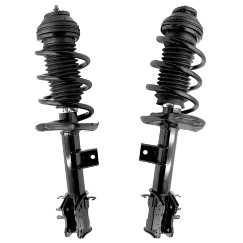 Detroit Axle - Front Struts for Fiat 500, 2012 2013 2014 2015 2016 2017 Complete Struts with Coil Spring Assembly Replacement