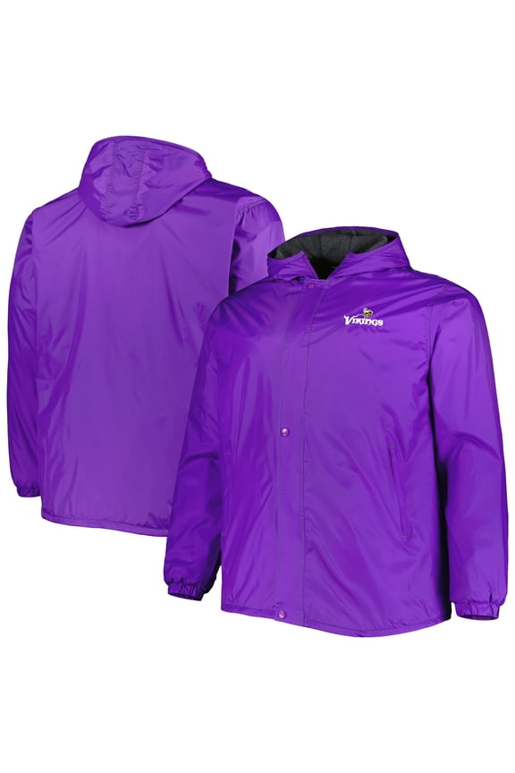 Men's Dunbrooke Purple Minnesota Vikings Big & Tall Legacy Stadium Full-Zip Jacket