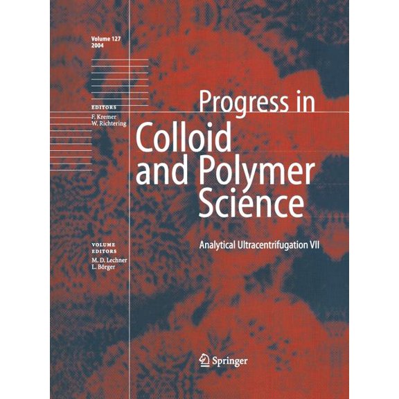 Progress in Colloid and Polymer Science Analytical Ultracentrifugation VII, Book 127, (Paperback)