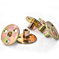 thumbnail image 3 of 50X M10 Iron Plate Nut Three-Hole Flange Nuts Coupling Thread Furniture Fastener Lock Sofa Accessory Fastener T Nuts,50 x Screw, 3 of 4
