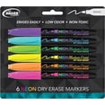 thumbnail image 2 of The Board Dudes CYJ58 Medium Point Dry Erase Markers - Neon, 6 ct, 2 of 2
