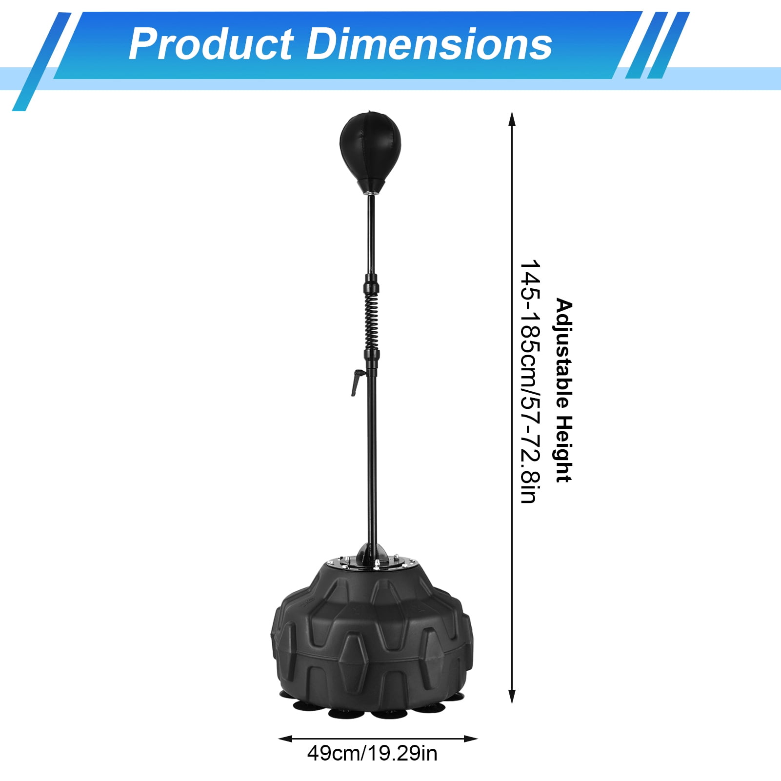 ZHAO Punching Bag for Adults Height Adjustable Kickboxing Bags Speed Ball Speed Bag Boxing Equipment Floor Punching Bag for Fitness Training welcoming